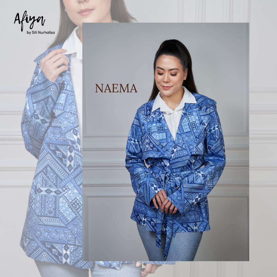 Nayla Printed Cardigan Naema