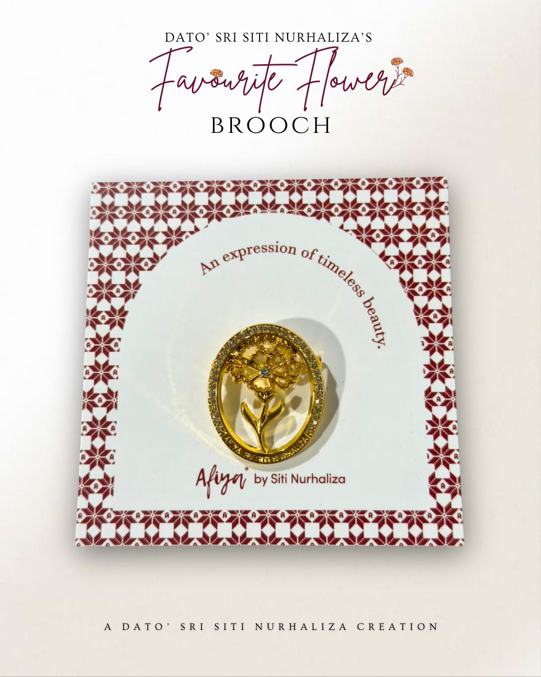 Exclusive 'Siti Nurhaliza's Favourite Flower' Brooch
