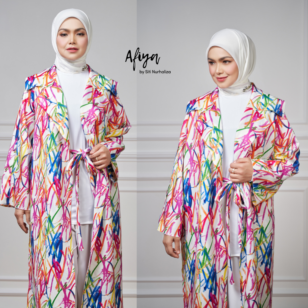 Nayla Printed Cardigan Areesa