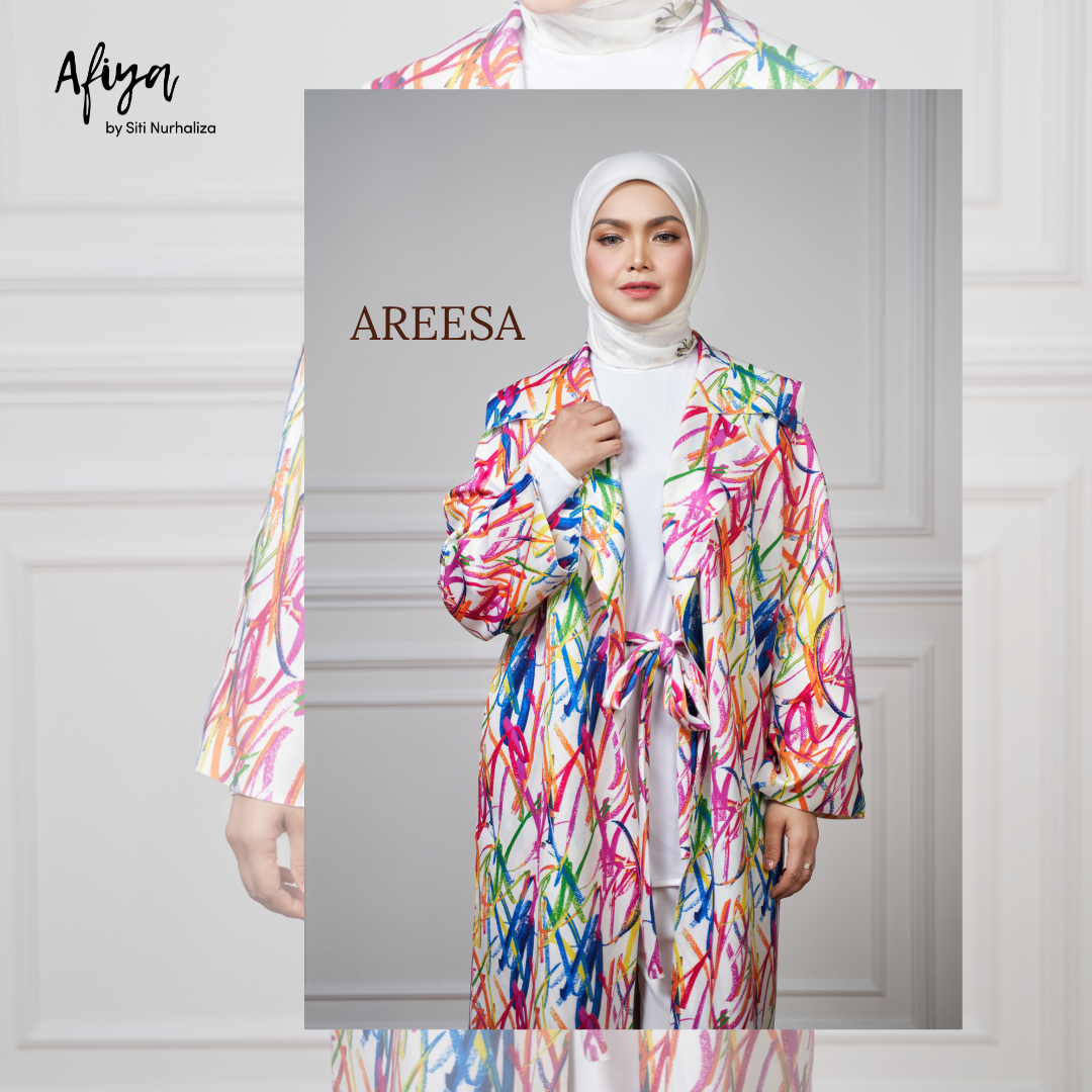 Nayla Printed Cardigan Areesa