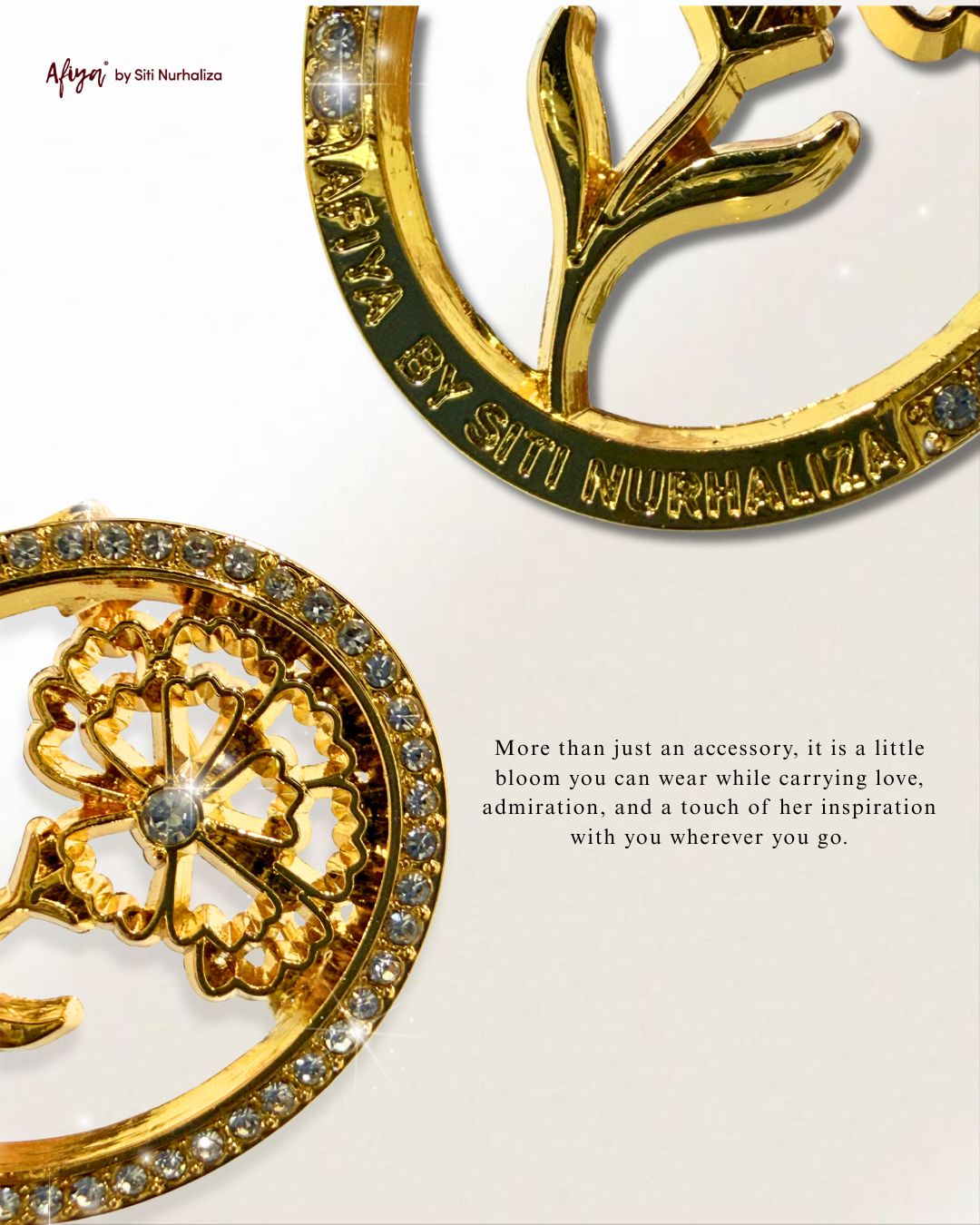 Exclusive 'Siti Nurhaliza's Favourite Flower' Brooch