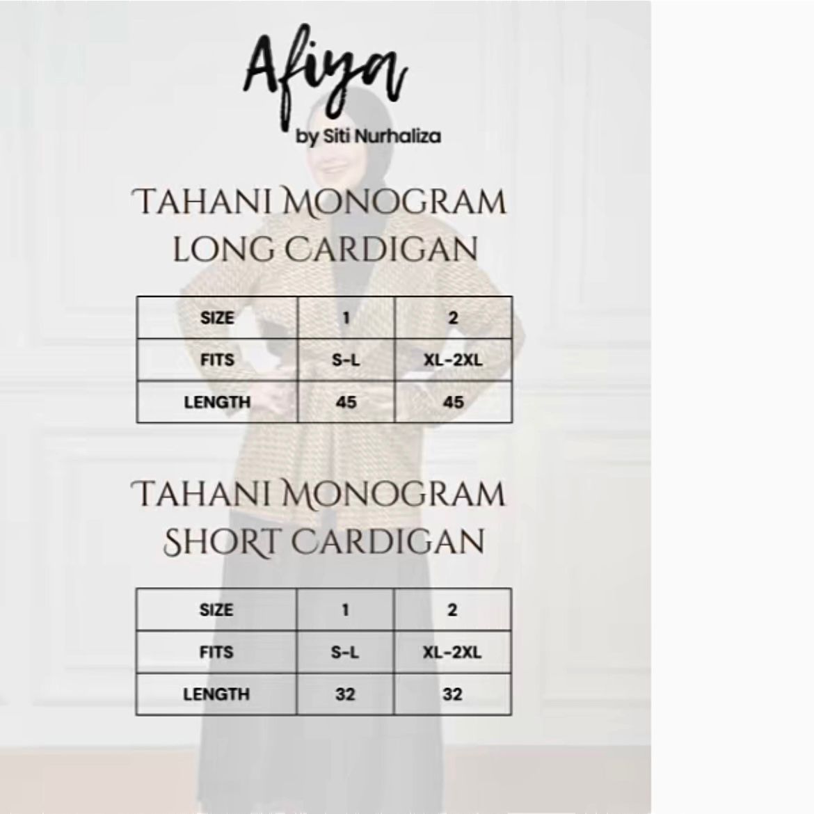 Tahani Monogram Cardigan White