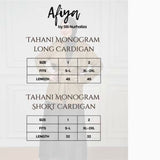 Tahani Monogram Cardigan Honey Yellow